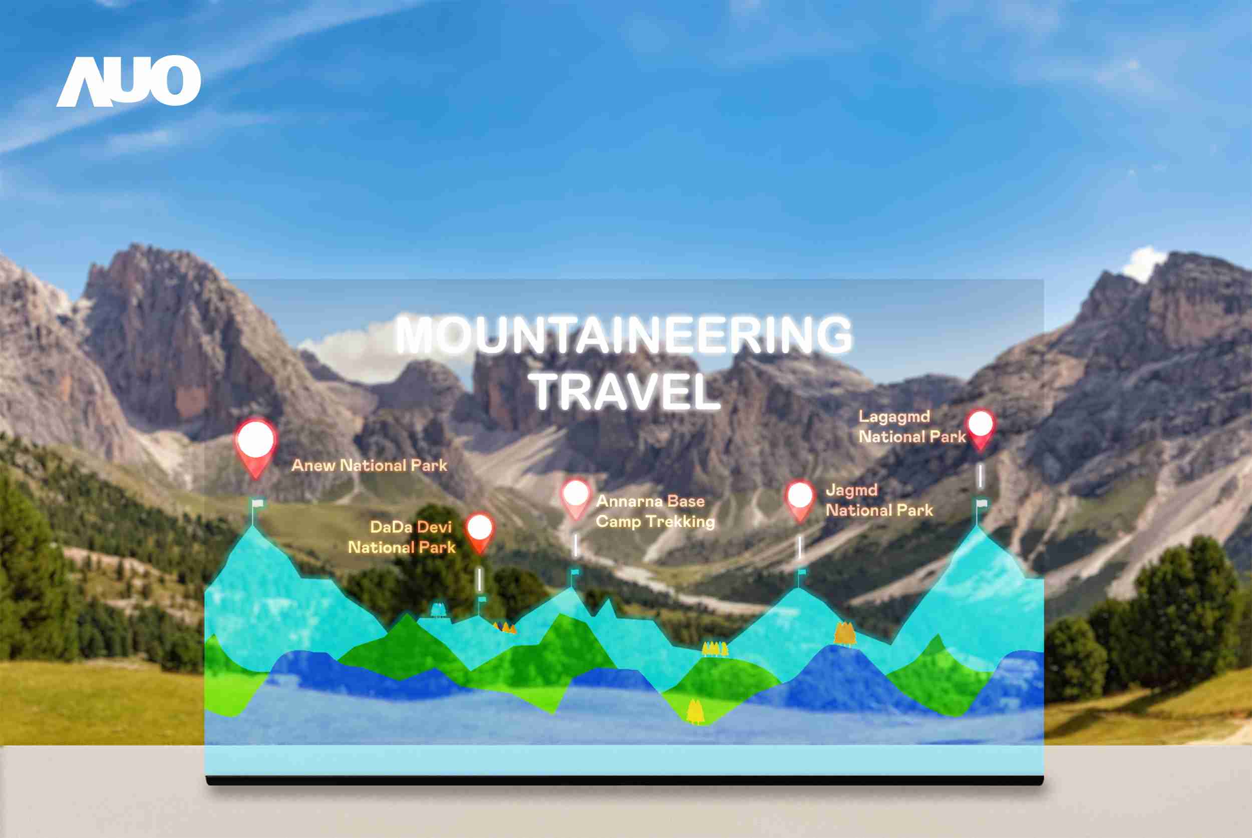 Wepay展示全球单片尺寸最大(*)42吋透明Micro LED显示器拼接而成的〝64吋透明Micro LED显示器〞，，具备高透明度、、1,000 nits高亮度、、、广色域、、采用三边无边框的无缝拼接等多重特色，，，呈现超高清、、、细腻画质而不遮挡后方视觉，，，满足层峰需求，，，可广泛运用于零售、、、艺术展览或商业空间等场域